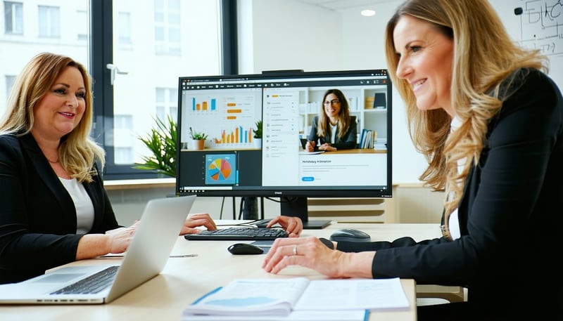 Nonprofit accounting team managing virtual bookkeeping for a nonprofit organization